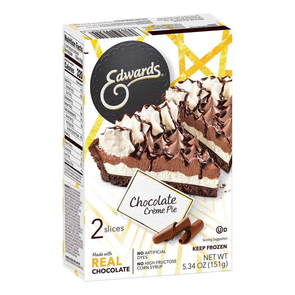 Edwards Frozen Chocolate CrÃ¨me Pie Slices, 2 pk.