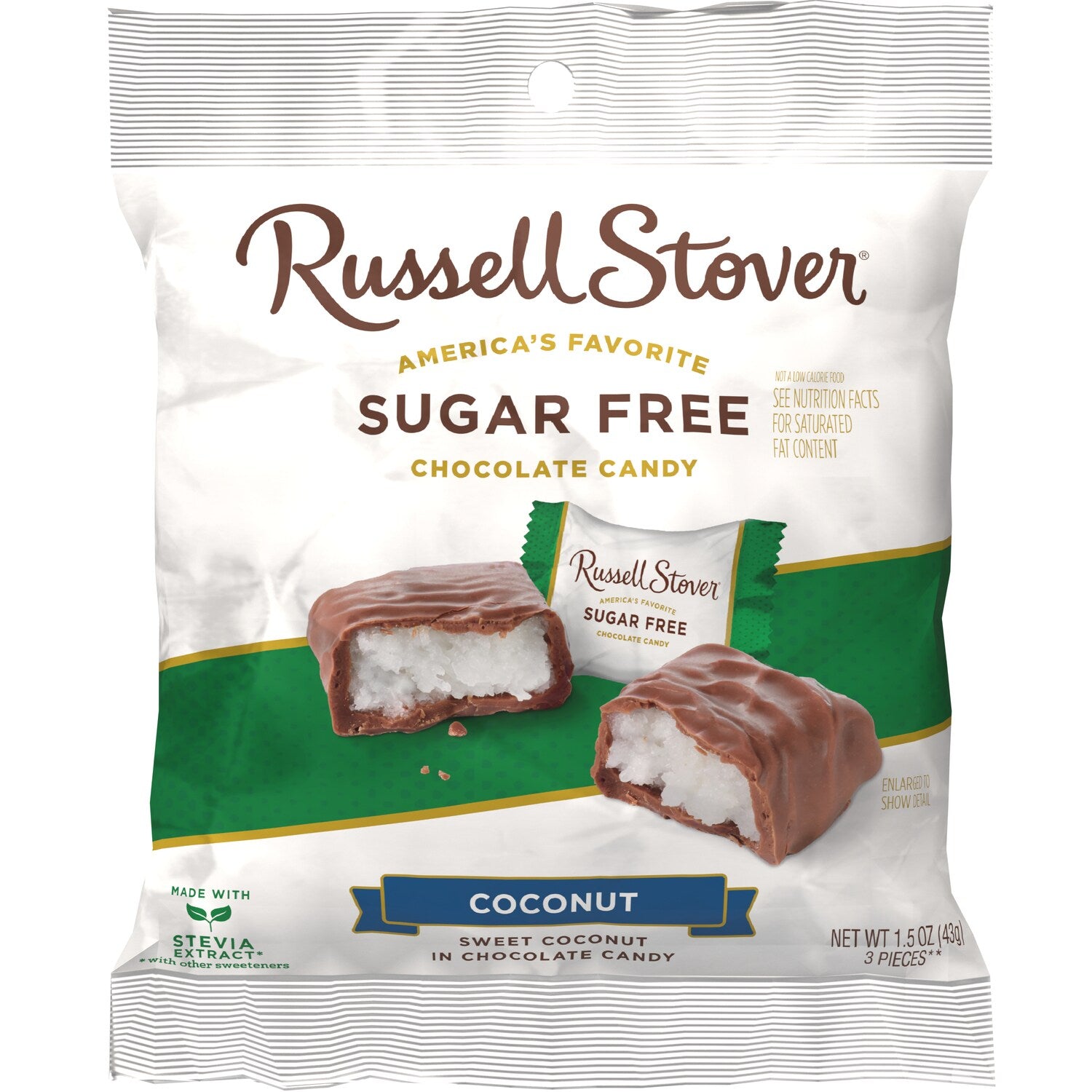 Russell Stover Sugar Free Coconut-Flavored Chocolate Candy, 1-ct.