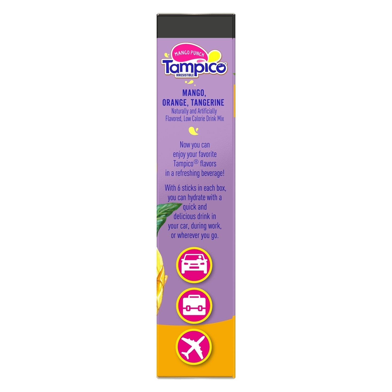 Tampico Mango Punch Drink Sticks, 6-pc Pack.