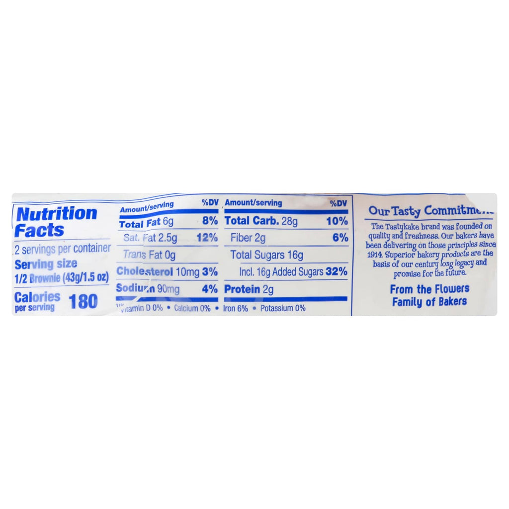 Tastykake Iced Walnut Brownie, 3 oz. Pack