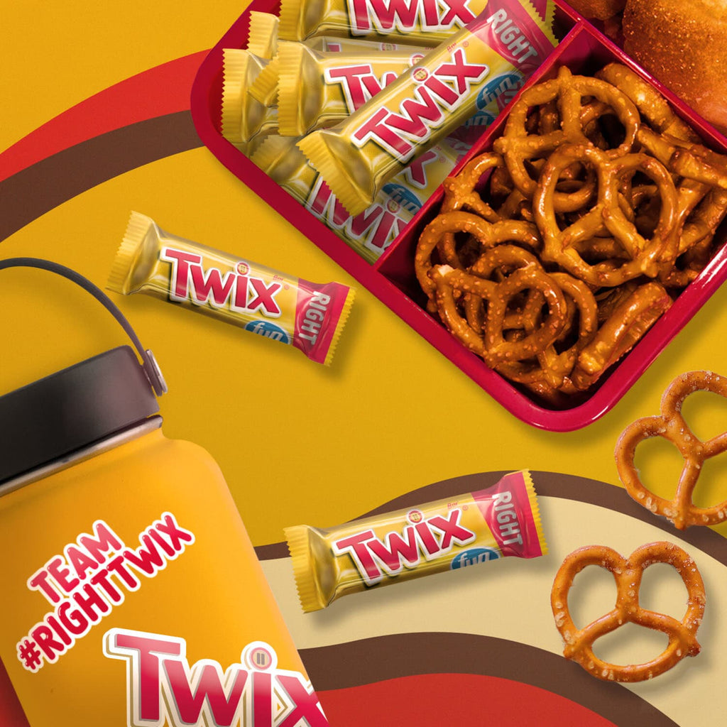 TWIX Fun Size Caramel Cookie Chocolate Bars - 10.83 oz Bulk Candy Bag