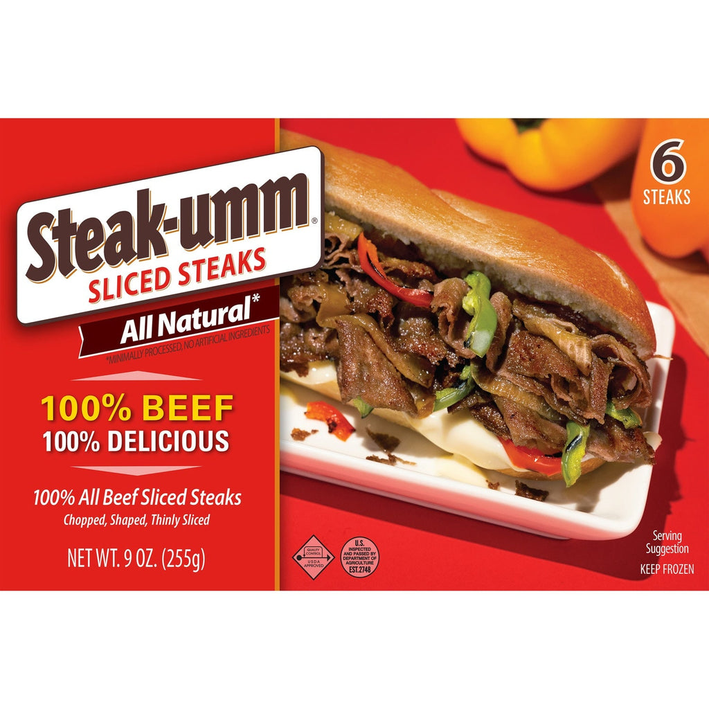 Steak-umm All-Natural Beef Sandwich Steaks, 9-oz., 6-ct.