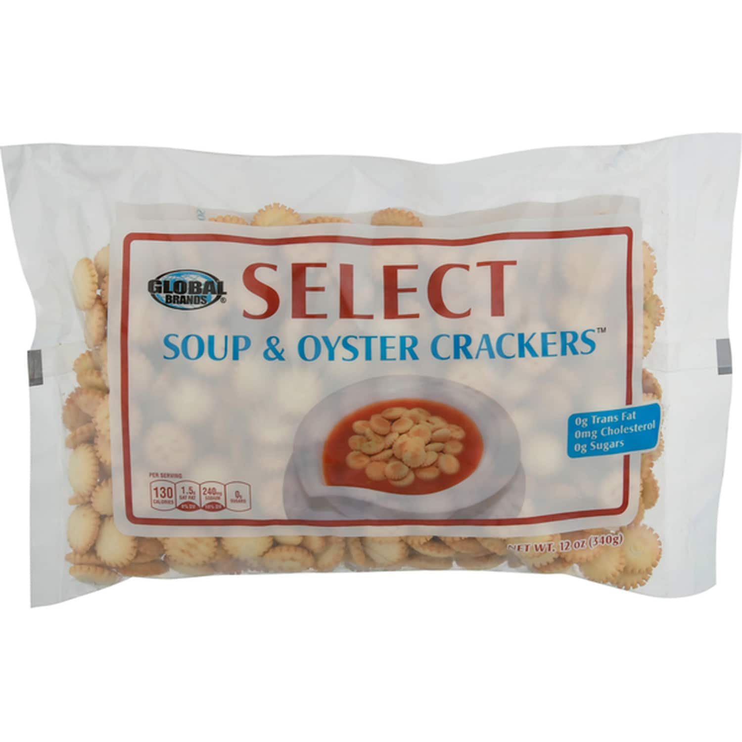 Global Brands Select Soup &amp; Oyster Crackers, 12-oz. Bags