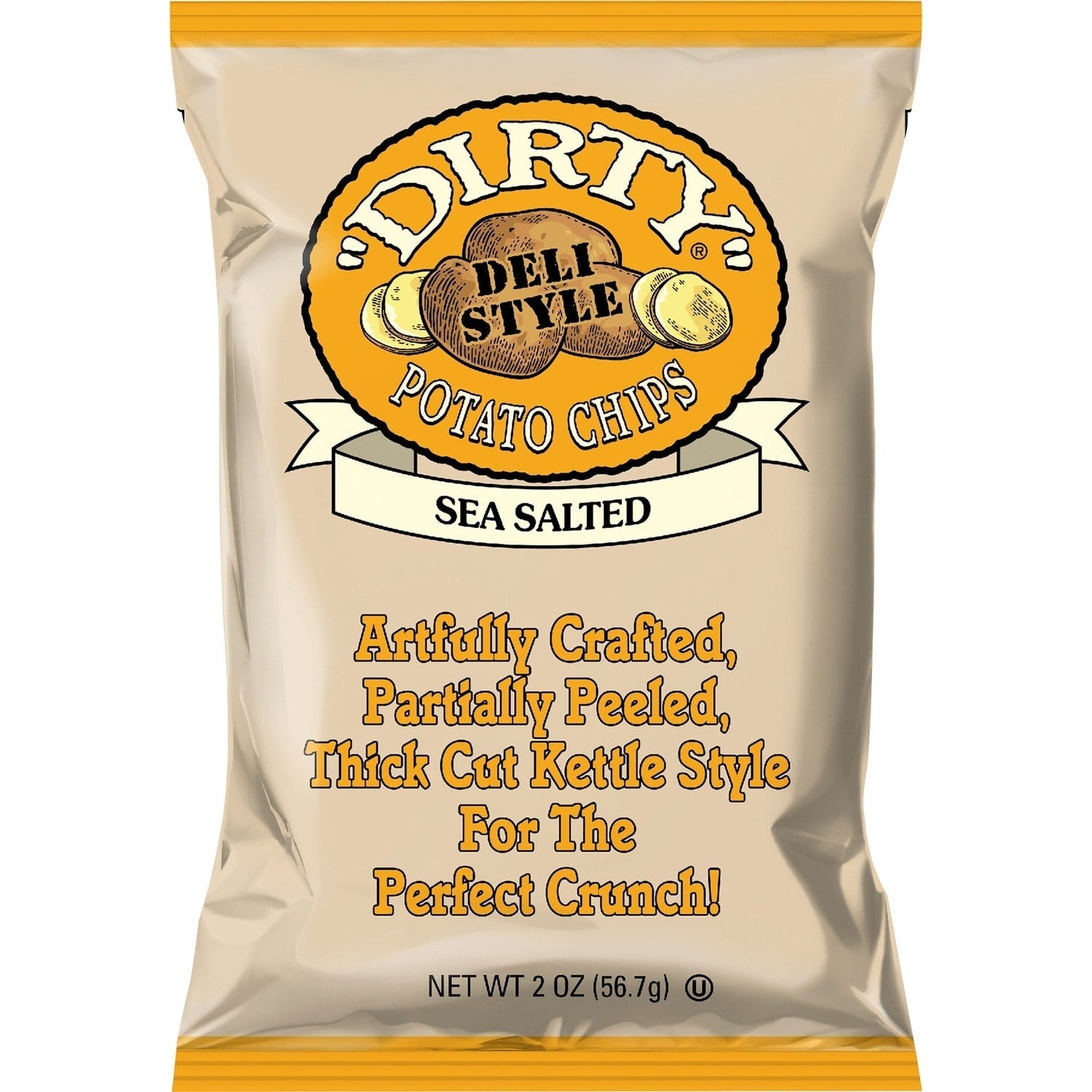 Dirty Sea Salted Potato Chips, 2-oz. Bags