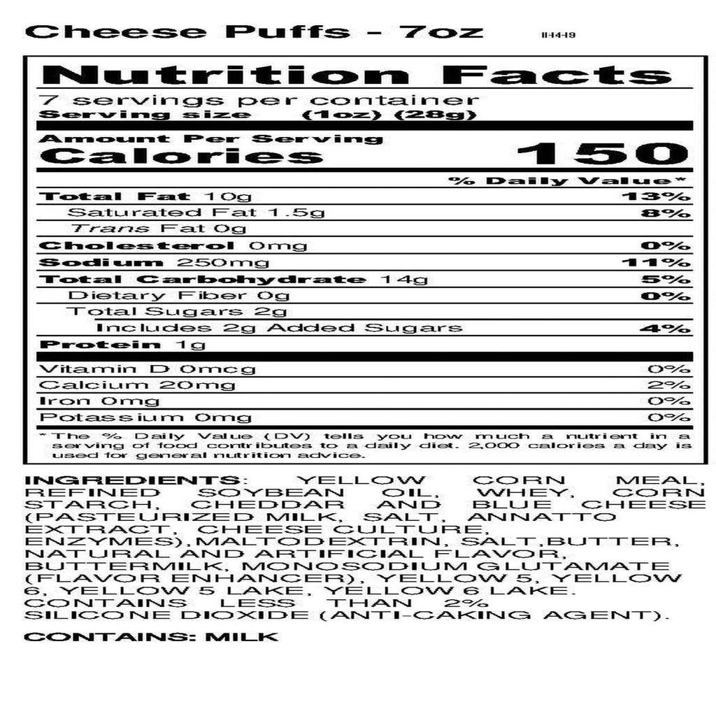 Brim's Cheese Puffs, 7-oz. Bags